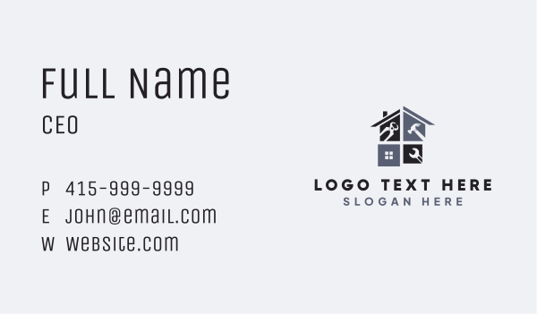 Home Improvement Tools Business Card Design Image Preview