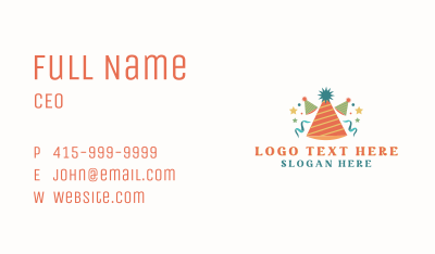 Kid Party Hat Decoration Business Card Image Preview