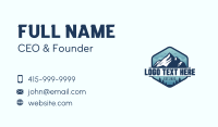 Outdoor Mountain Trekking Business Card Preview