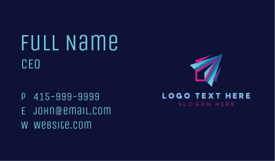 Plane Logistics Courier Business Card Image Preview