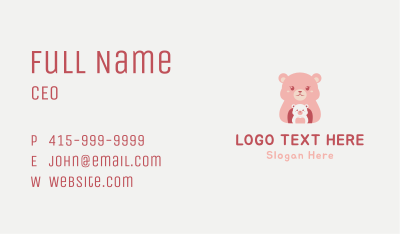 Mommy Baby Bear Business Card Image Preview