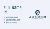 Airplane Location Pin Business Card Image Preview