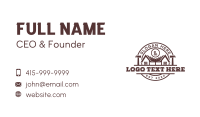 Construction Roofing Builder Business Card Design