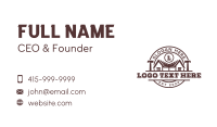 Construction Roofing Builder Business Card Preview