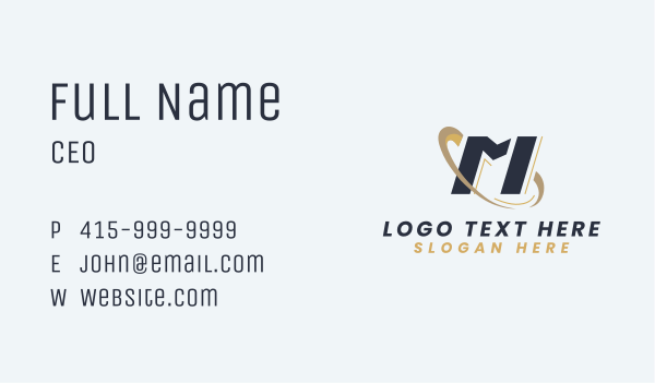 Marketing Firm Letter M Business Card Design Image Preview