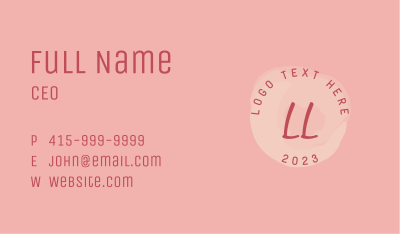 Watercolor Paint Lettermark Business Card Image Preview