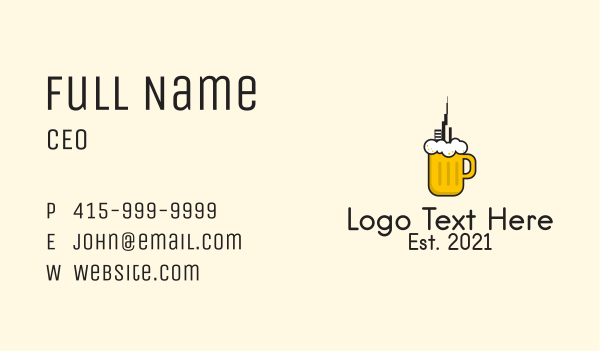 City Draught Beer  Business Card Design Image Preview