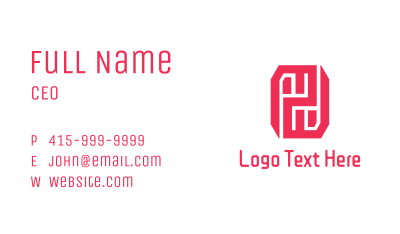 Hexagon Rune AE Business Card Image Preview