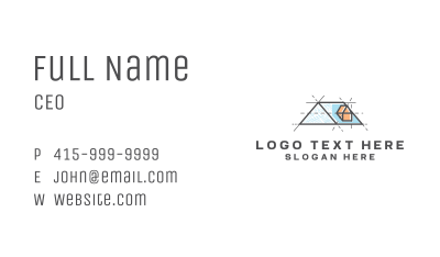 Structural House Roof Business Card Image Preview