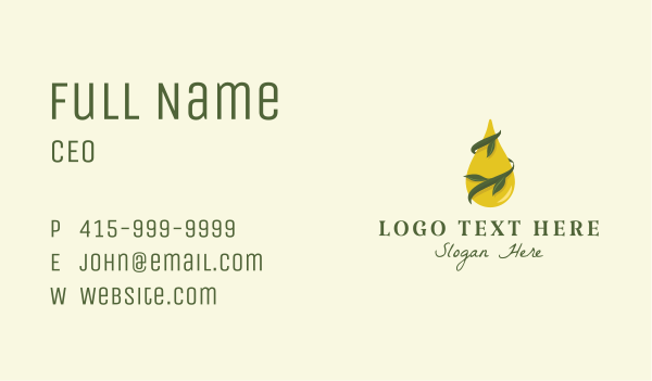 Oil Essence Therapy Business Card Design Image Preview