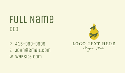 Oil Essence Therapy Business Card Image Preview