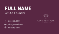 Yoga Tree Woman Business Card Image Preview