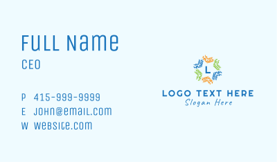Multicolor Star Letter Business Card Image Preview