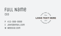 Round Enterprise Wordmark Business Card Image Preview