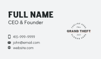 Round Enterprise Wordmark Business Card Image Preview