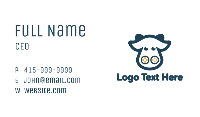 Blue Cow Gaming Business Card Image Preview