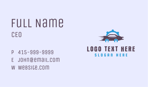 Car Gear Mechanic Business Card Design Image Preview