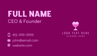 Heart Cocktail Drink  Business Card Image Preview