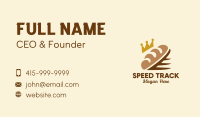 Crown Bread Loaf  Business Card Image Preview