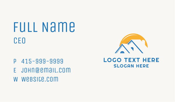 Housing Realty Roof Business Card Design Image Preview