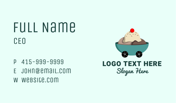 Ice Cream Delivery Business Card Design Image Preview