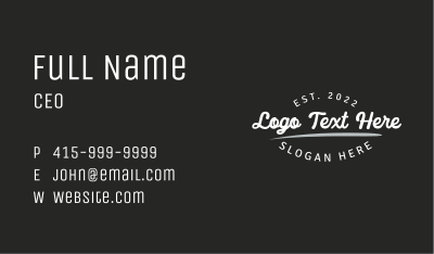 White Brand Firm Business Card Image Preview