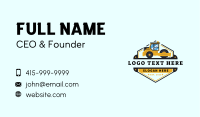 Bulldozer Road Roller Compactor Business Card Image Preview