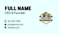 Bulldozer Road Roller Compactor Business Card Image Preview