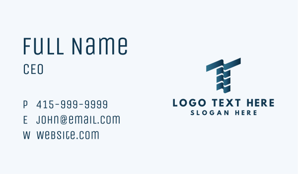 Generic Finance Letter T Business Card Design Image Preview