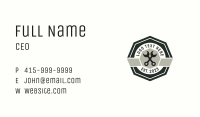 Wrench Mechanic Badge Business Card Image Preview
