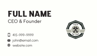 Wrench Mechanic Badge Business Card Image Preview