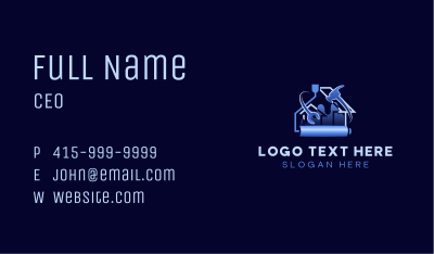 Hammer Wrench Paint Business Card Image Preview