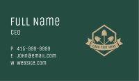 Shovel Landscape Tool Shield Business Card Image Preview