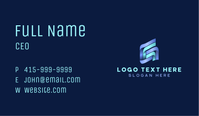 Agency Startup Letter G Business Card Image Preview