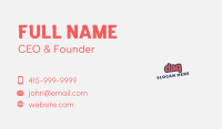 Funky Fun Wordmark Business Card Image Preview