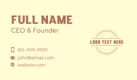 Hipster Craft Business Business Card Image Preview