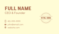 Hipster Craft Business Business Card Image Preview