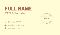 Hipster Craft Business Business Card Image Preview