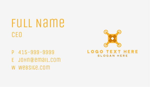 Rotorcraft Aerial Drone  Business Card Design Image Preview