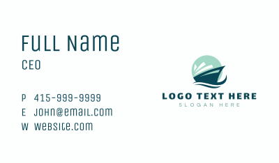 Marine Boat Wave Business Card Image Preview