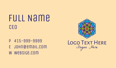 Moroccan Tile Pattern Business Card