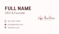Classy Feminine Lettermark Business Card Image Preview