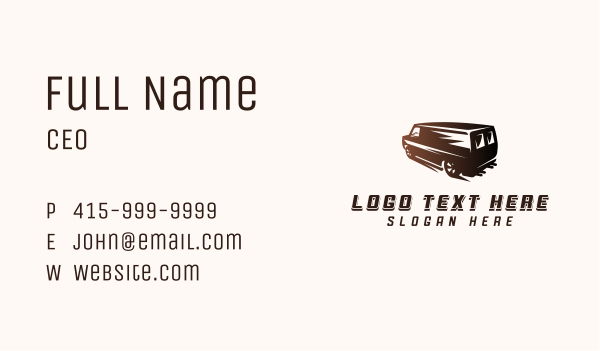 Auto Van Detailing Business Card Design Image Preview