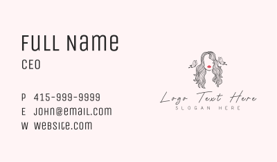Butterfly Woman Cosmetics Business Card Image Preview