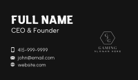 Elegant Luxury Lettermark Business Card Design