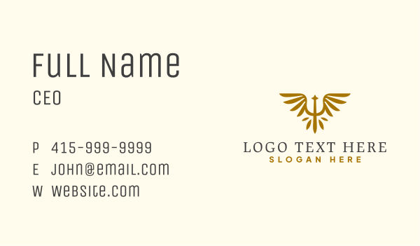 Psychology Symbol Wings Business Card Design Image Preview