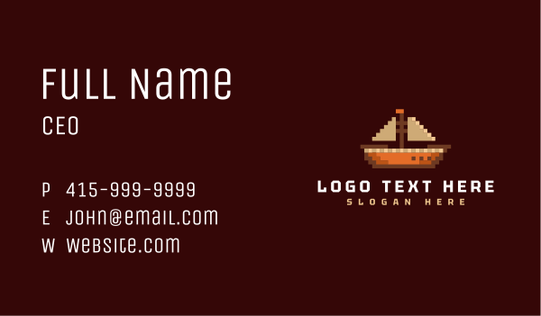 Sea Voyage Ship Business Card Design Image Preview