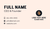 Gold Lion King Badge Business Card Image Preview