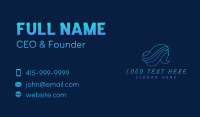 Creative Aquatic Wave Business Card Image Preview