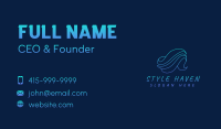 Creative Aquatic Wave Business Card Image Preview